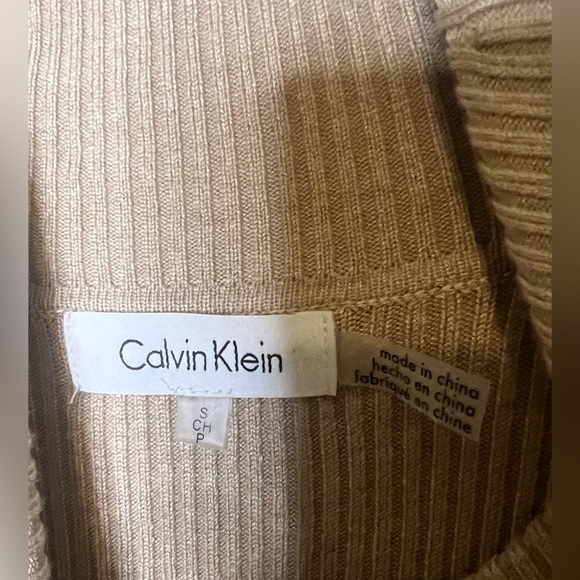 NWT CALVIN KLEIN Ribbed Turtleneck Sweater, S - Picture 4 of 8